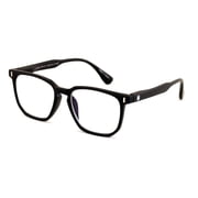 Men Women Matte Progressive Clear Reading Glasses - Anti Blue Blocker - Zero Power On Top CR20 +2.00