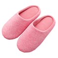 thumbnail image 1 of Men Women Memory Foam Slippers Comfort Closed Toe Indoor Spa Hotel House Shoes, 1 of 7