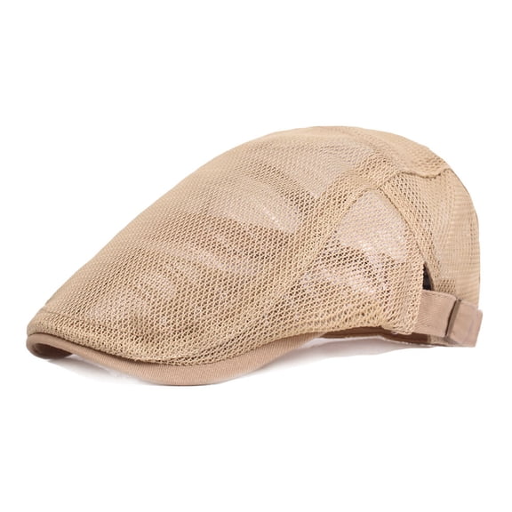 Men Women Mesh Breathable Hat Summer Casual Beret Cap Outdoor Driving Golf Caps