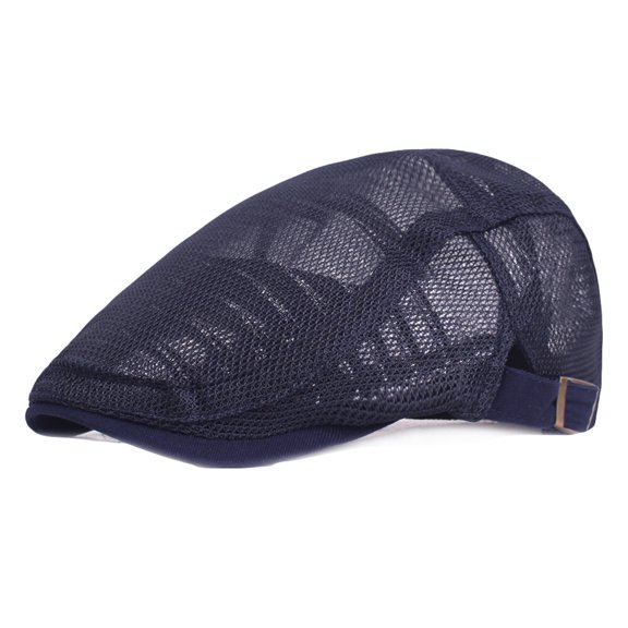 Men Women Mesh Breathable Hat Summer Casual Beret Cap Outdoor Driving Golf Caps