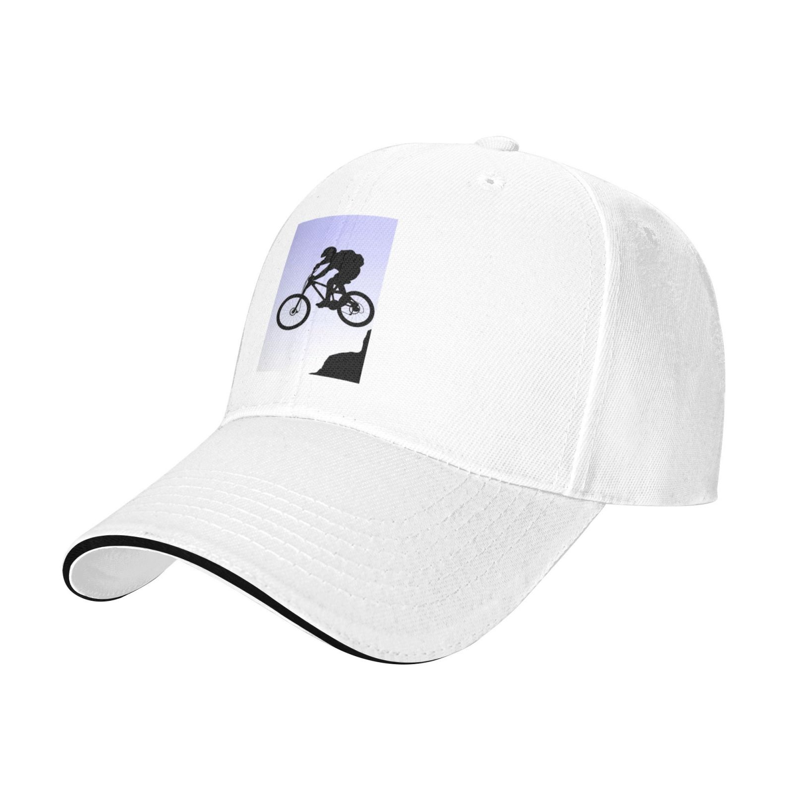 "Just Ride" Mountain Bike Trucker Hat – Vintage Patch Adjustable Mesh Back Cap