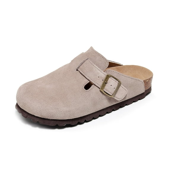 Men Women Mules Solid Color Casual Mules Buckle Platform Soft Sole Closed Toe Shoes Comfort Daily Wear Clogs