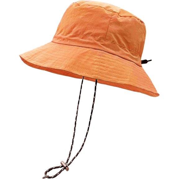 Men Women Outdoor Bucket Hat Quick Dry Packable UV Protection Boonie Sun Hatwith Chin Strap