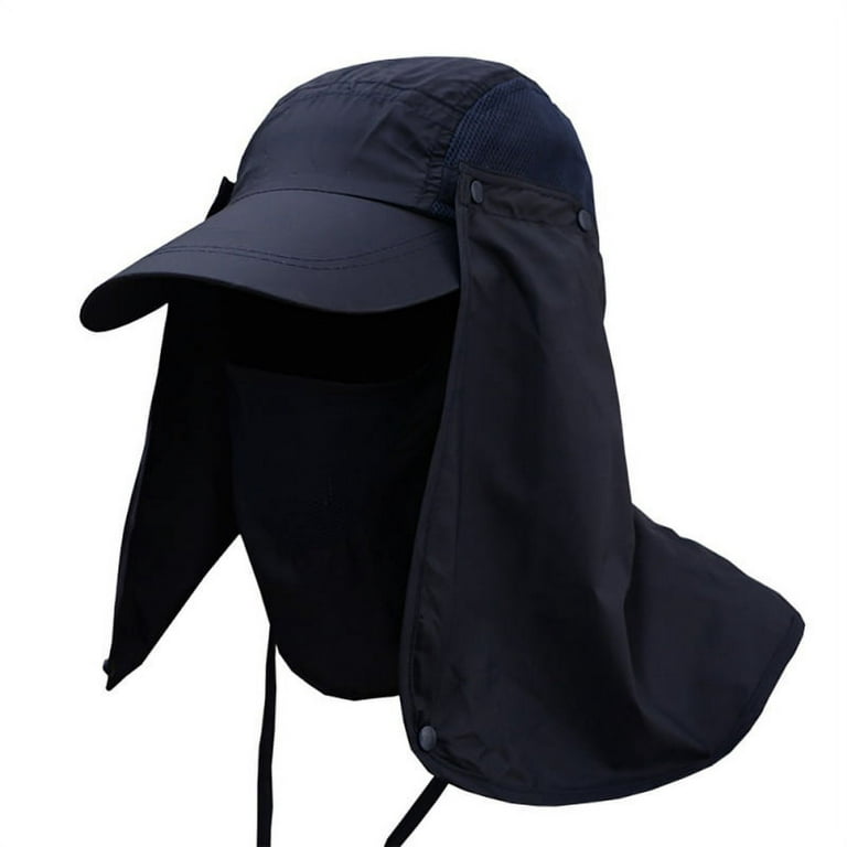 Unisex Neck Flap Hat Wide Brim Cap Face Unisex Hiking Fishing UV Sun  Protection 