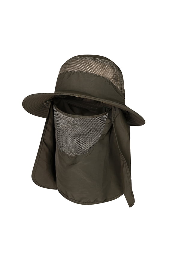 Men Women Outdoor Sports Quick Dry Fishing Flap Caps Wide Brim Sunshade Bucket Cap Sportswear