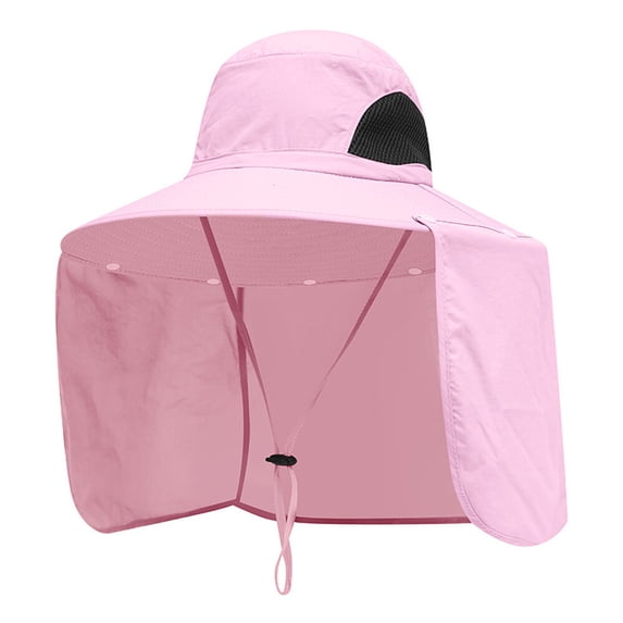 Men Women Outdoor Summer Fisherman Hat Neck Ear Flap Cover Sun Hats Fishing Cap