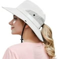 thumbnail image 1 of Men Women Outdoor Summer Sun Hat UV Protection Wide Brim Fold-able Fishing Hats with Ponytail Hole for Camping, 1 of 7