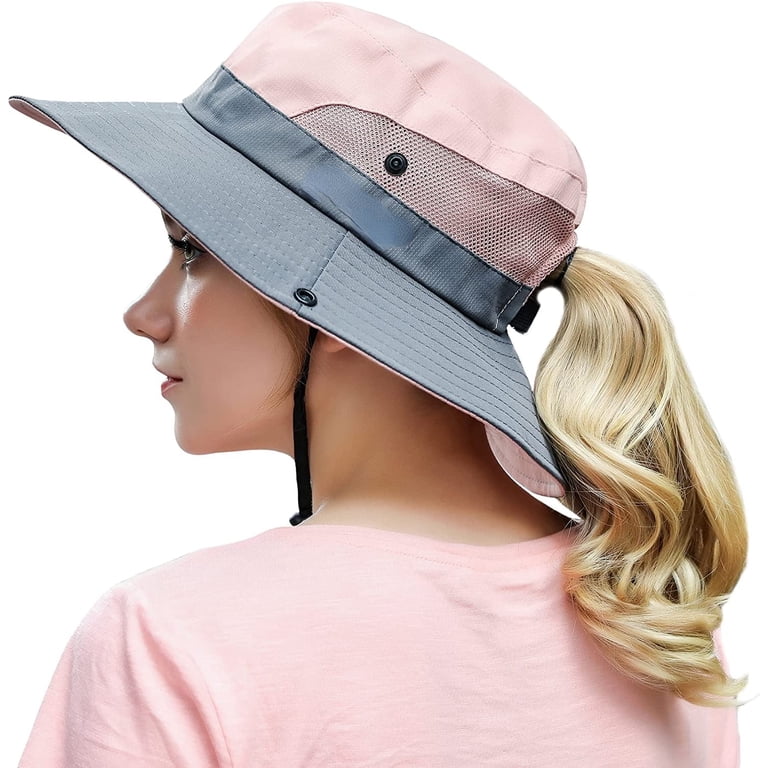 Men Women Outdoor Summer Sun Hat UV Protection Wide Brim  display picture 3