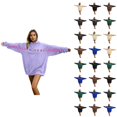 thumbnail image 1 of Men Women Oversized Hoodies 2026 Casual Long Sleeve Valentines I Love You This Much Sweatshirt with Pockets for Couples, 1 of 6