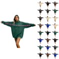 thumbnail image 1 of Men Women Oversized Hoodies 2026 Casual Long Sleeve Valentines I Love You This Much Sweatshirt with Pockets for Couples, 1 of 6