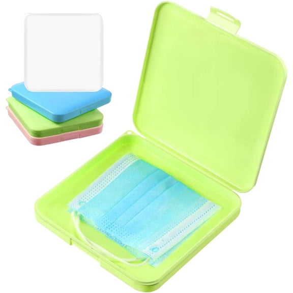 4Pcs/Set Plastic Storage Case Organizer, Reusable Organizer Face Keeper, Face Preventer Case, Dustproof Face Cover Storage Boxes Keeper Portable Containers for Wet Wipes Gloves 4Pcs/1 Set