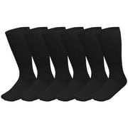 FALARI Men Women Physicians Approved Doctor Recommended Diabetic Crew Socks Cotton Loose Fitting Non Binding Top Leave No Marks on Legs Help Blood Circulation 3/6 Pairs