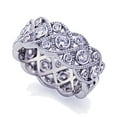 thumbnail image 1 of Men Women Platinum Plated Sterling Silver 1.75ct CZ Wedding Band Vintage Eternity Ring ( Size 5 to 9 ), 1 of 4