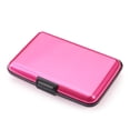 thumbnail image 1 of Men Women RFID Blocking Anti-Theft Wallets Aluminum ID Card Case Coin Purse RFID Wallet Credit Card Holder ROSE RED, 1 of 8