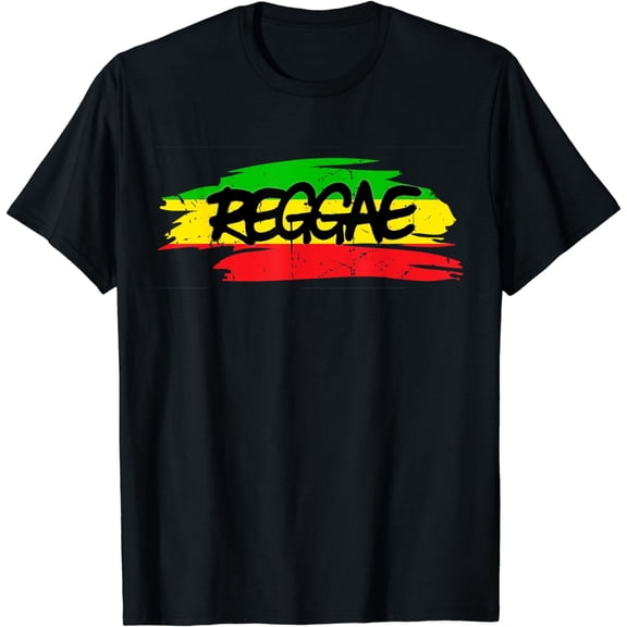 Men Women Red Green Yellow Jamaica Rasta Reggae T-Shirt