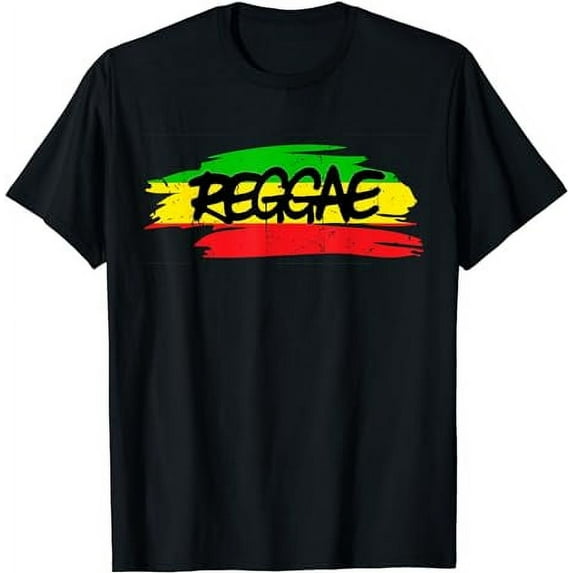 Men Women Red Green Yellow Jamaica Rasta Reggae T-Shirt