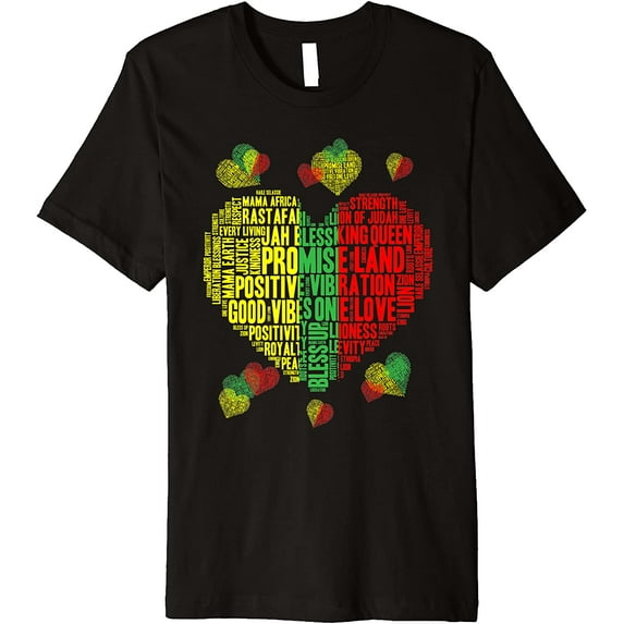 Men Women Reggae Rasta Colors Red Green Yellow Jamaica Premium T-Shirt