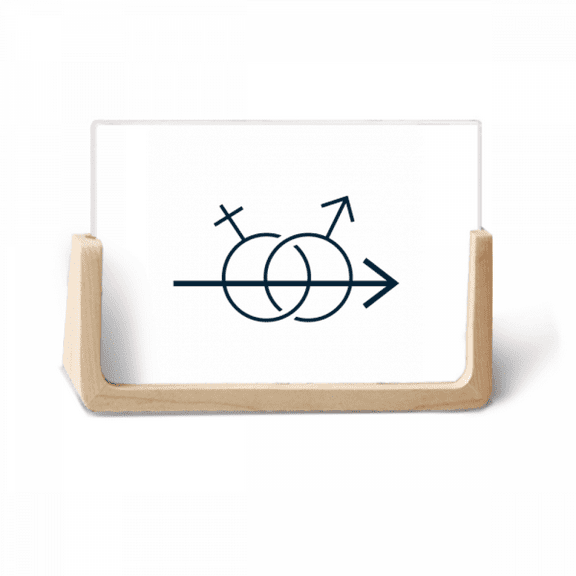 Men Women Rhythm Connection Love Photo Wooden Photo Frame Tabletop Display