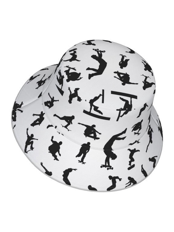 Men Women Runningway Cool Parkour Sports Extreme Reflective Bucket Hat Reversible Runner Cap Visor Hat