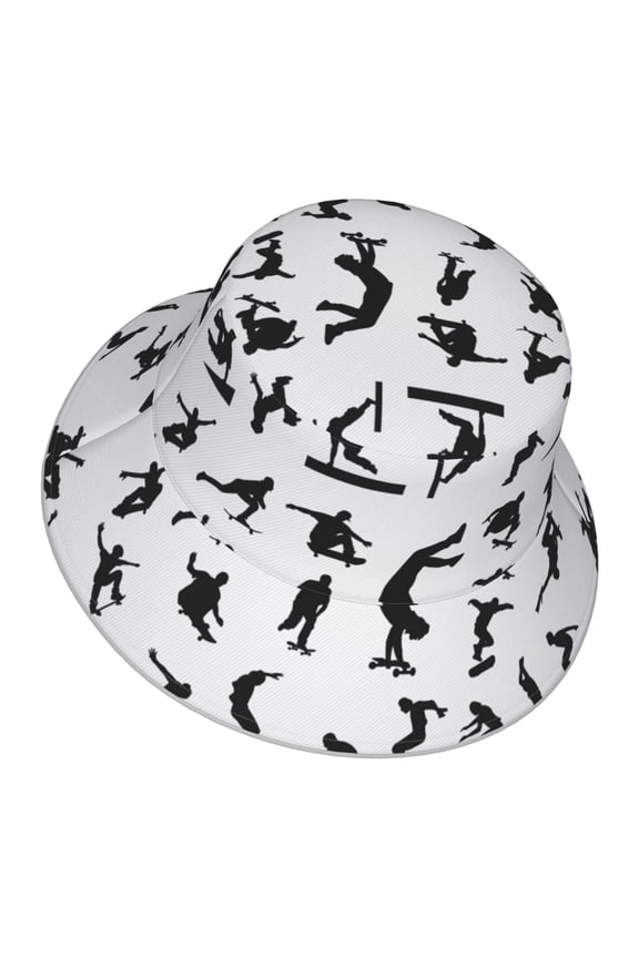 Men Women Runningway Cool Parkour Sports Extreme Reflective Bucket Hat Reversible Runner Cap Visor Hat