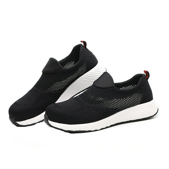 Men Women Safety Trainers with Steel Toe Cap Work Shoes Lightweight Breathable Safety Shoes Industrial Non Slip Shoes