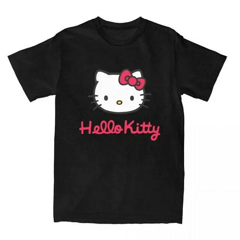 Men Women Sanrio Hello Kitty T Shirts Merch Cotton T-shirt