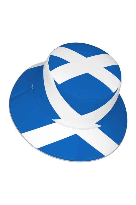Men Women Scotland Flag Reflective Bucket Hat Reversible Runner Cap Visor Hat