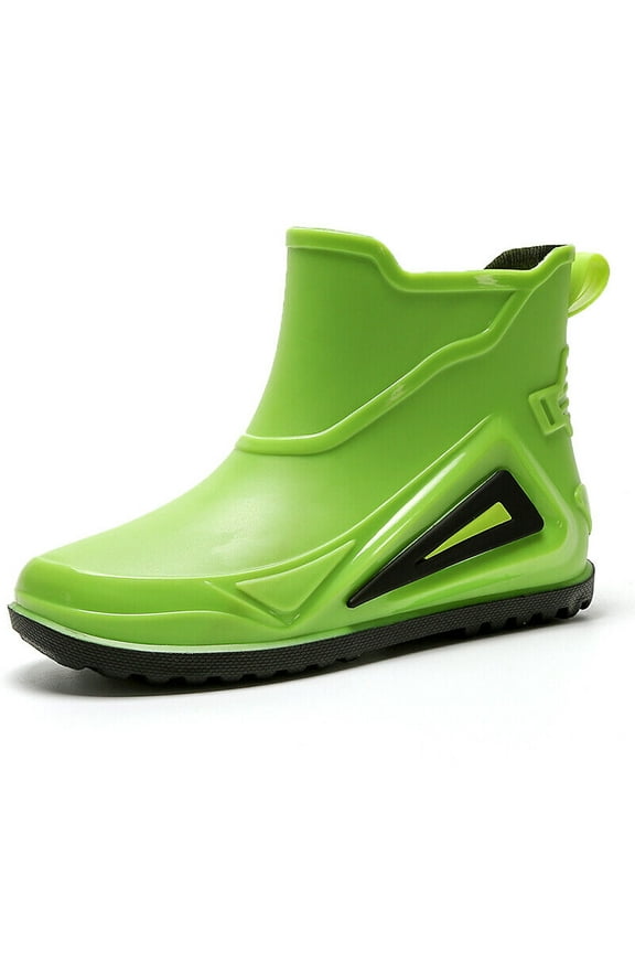 Men/Women Short Rain Rubber Boots Waterproof Ankle Deck Shoes Fishing Garden Out