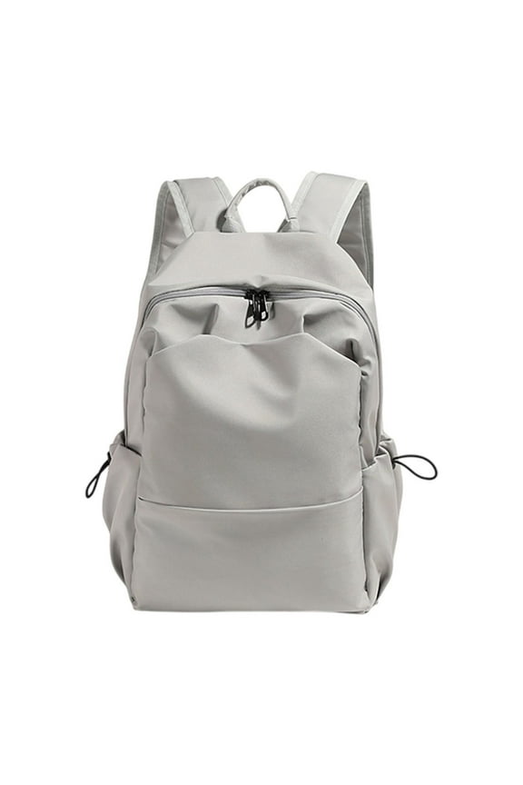 Men Women Shoulder Backpack Large Capacity Nylon School Bag for Junior High College Travel Work Lightweight Water-Resistant