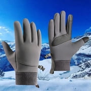 SUNYUANNN Men And Women Ski Gloves Winter Screen Windproof Plus Thick Sports Cycling Warm Windproof Gloves Women Gloves Women Mittens Gloves Mittens Combo with Pocket Mittens for Women Cold Weather Heated