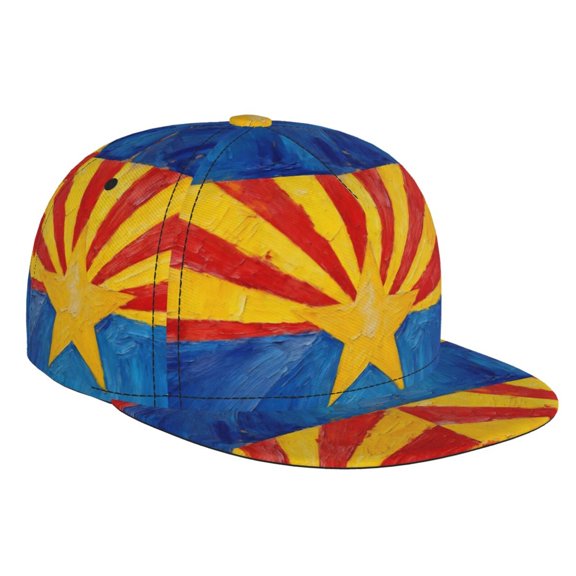 Men Women Snapback Hat Flag Of Arizona Hip Hop Style Flat Bill Baseball Cap