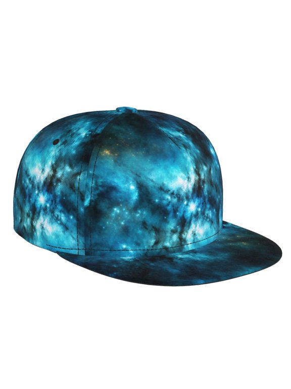 Men Women Snapback Hat Galaxy Nebula Space Hip Hop Style Flat Bill Baseball Cap