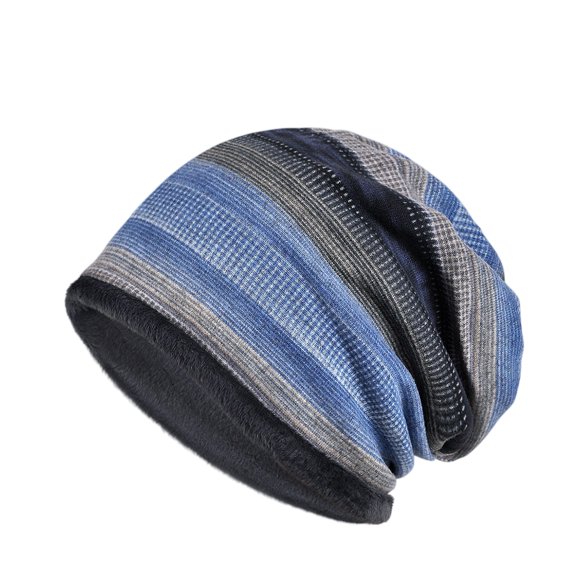 Men Women Soft Velvet Slouchy Beanie Hat Warm Oversize Ski Cap Neck Scarf Multi-Use