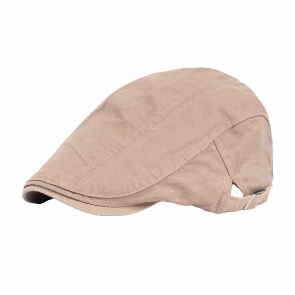 Men Women Solid Color Golf Adjustable Flat Hat Peaked Cap