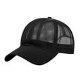thumbnail image 1 of Men Women Solid Summer Baseball Cap Snapback Quick Dry Mesh Breathable Sun Hat, 1 of 6