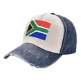 thumbnail image 1 of Men Women South African Flag Distressed Twill Cotton Baseball Cap Vintage Adjustable Dad Hat, 1 of 7