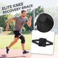 thumbnail image 1 of Men Women Sports Knee Brace, Breathable Mesh Adjustable Knee Support for Running Fitness Knee Recovery Black M, 1 of 6