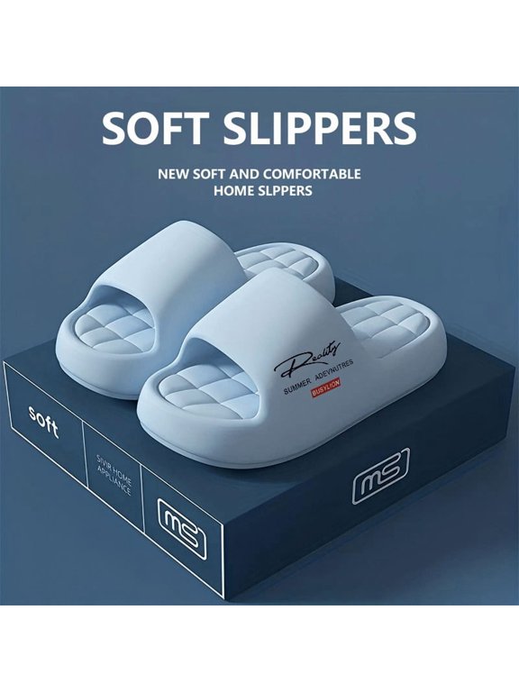 Men & Women Summer EVA Slides - Breathable Non-Stuffy Feet Non-Slip Comfortable Reality Printed Design Casual Indoor Outdoor Daily Wear Sandals Perfect For Home Leisure Outings