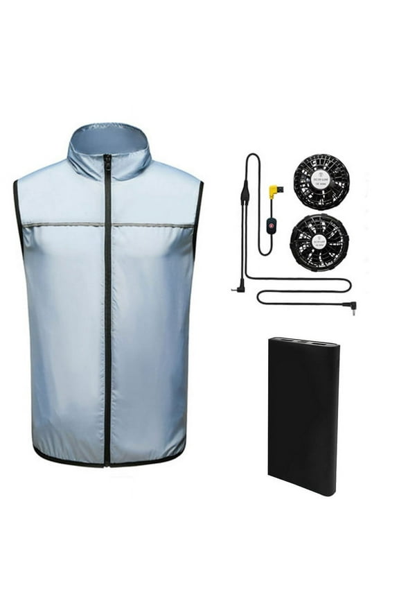 Men Women Summer for Smart Cooling Vest Air Conditioned Clothes Lightweight Waistcoat Sleeveless for Jacket with Fans Po
