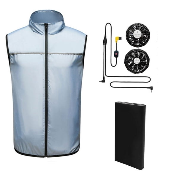 Men Women Summer for Smart Cooling Vest Air Conditioned Clothes Lightweight Waistcoat Sleeveless for Jacket with Fans Po