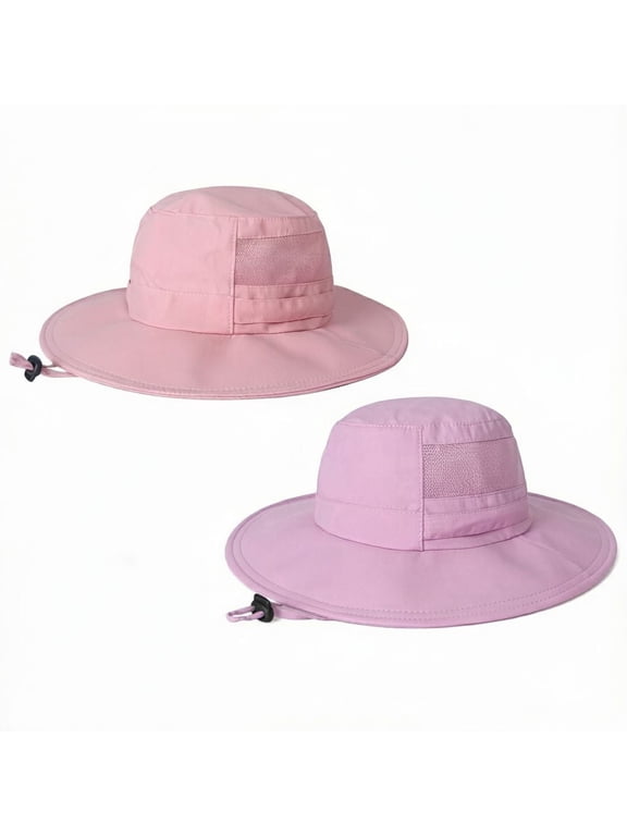 Men & Women Sun Hat, UPF 50+ Fishing Hat, Waterproof Wide Brim Bucket Hat, Foldable Boonie Hat for Hiking, Gardening, Safari & Beach