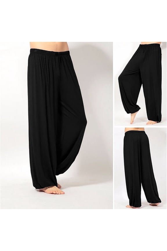 Men Women Super Soft Yoga Pants Cotton Harem Yoga Baggy Genie Boho Trousers casual Fitness Breathable Wide Leg Lounge Pant