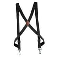 thumbnail image 1 of Men Women Suspender Heavy Duty Swivel Hooks Elastic X Type Unisex for Belt Loops Black, 1 of 7