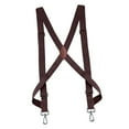 thumbnail image 1 of Men Women Suspender with Swivel Hooks, Adults X Shaped Adjustable Elastic Straps, Side Clip Suspenders Trucker Suspenders Pants Supplies Coffee, 1 of 7