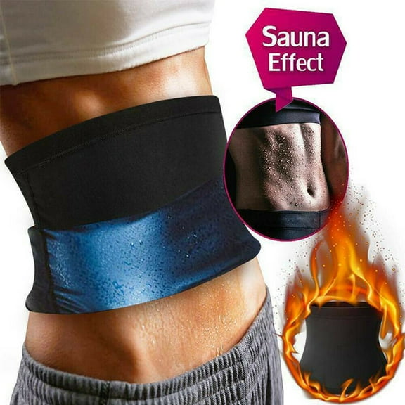 Men Women Sweat Waist Trainer Body Shaper Sauna Belt Neoprene-Free Slimming Hot Girdle Shapewear