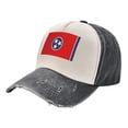 thumbnail image 1 of Men Women Tennessee Flag Baseball Cap Golf Dad Hat Adjustable Low Profile Cotton Hat, 1 of 7