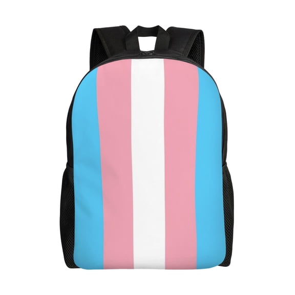 Men Women Transgender Flag Laptop Backpack For Outdoor Camping Travel Daypack Casual Bag