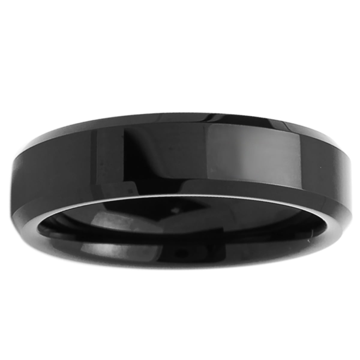 Men Women Tungsten Carbide Wedding Band Ring 6mm Comfort Fit Beveled Edges For Men \u0026 Women ...