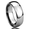 thumbnail image 1 of Men Women Tungsten Carbide Wedding Band Ring 7mm Comfort Fit Domed Classic Ring For Men & Women, 1 of 3