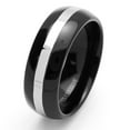 thumbnail image 1 of Men Women Tungsten Carbide Wedding Band Ring 8mm Comfort Fit Domed Ring For Men & Women, 1 of 3